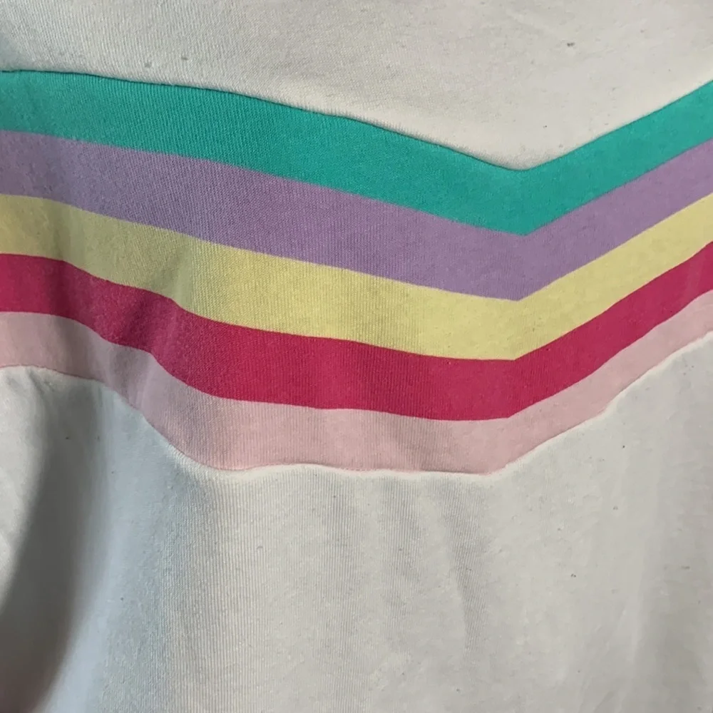 Cabana by crown and ivy Rainbow Retro Tropical Oversized Sweatshirt - Picture 4 of 5